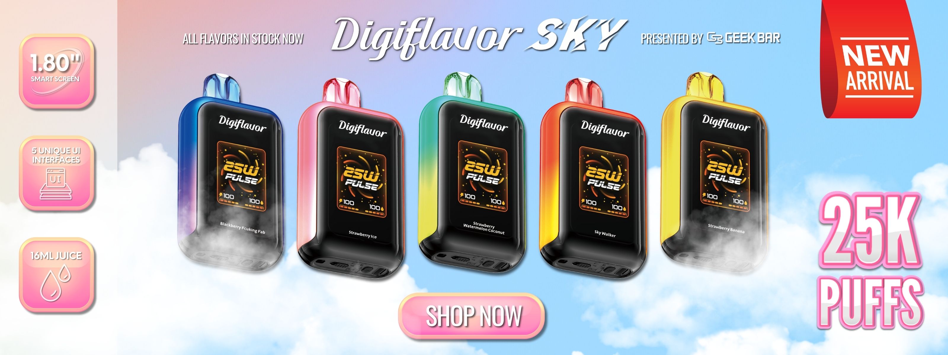 Digiflavor Sky 25K Disposable | Apex Vape Wholesale