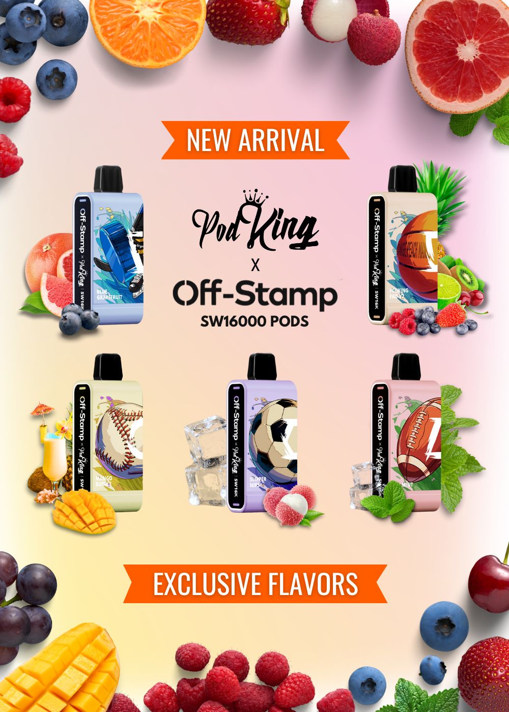 Off Stamp x Pod King SW16000 Disposable Pod | Apex Vape Wholesale